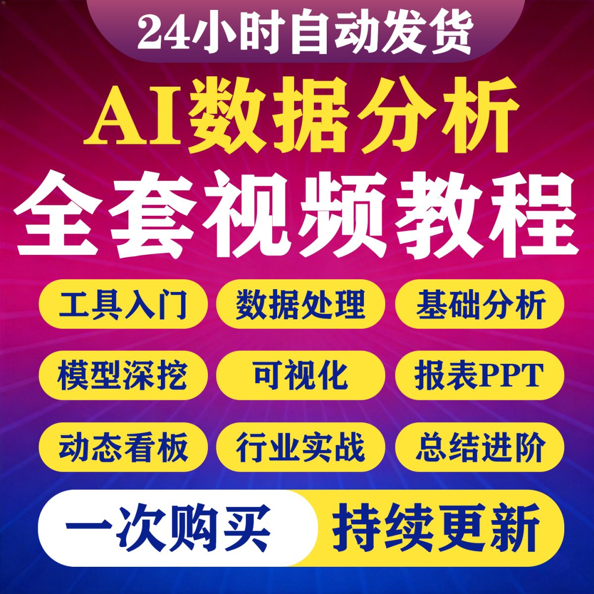 图片[1]-AI数据分析实战视频教程数据清洗归因漏斗分析电商金融HR实操课程-淘虚拟优选