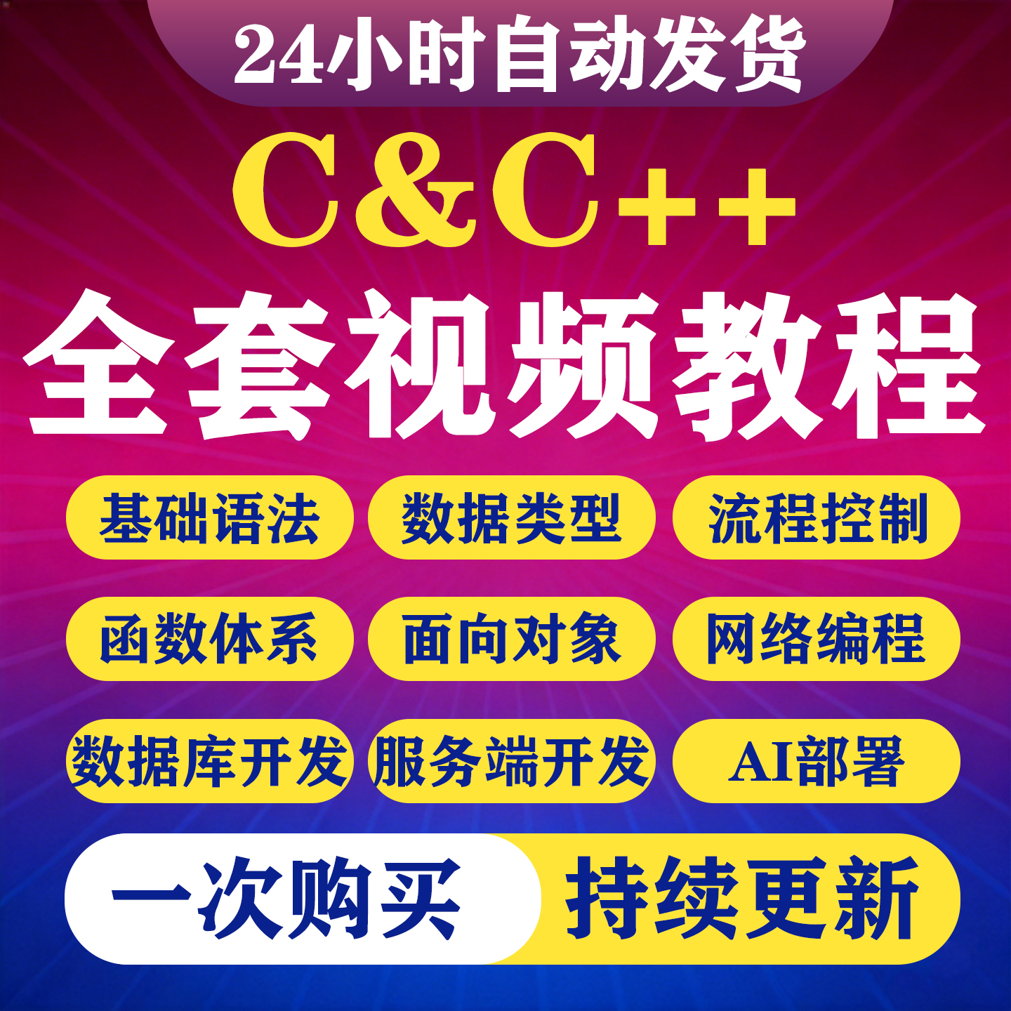 2026C语言编程C++视频教程程序设计项目实战零基础入门精通课程-淘虚拟优选
