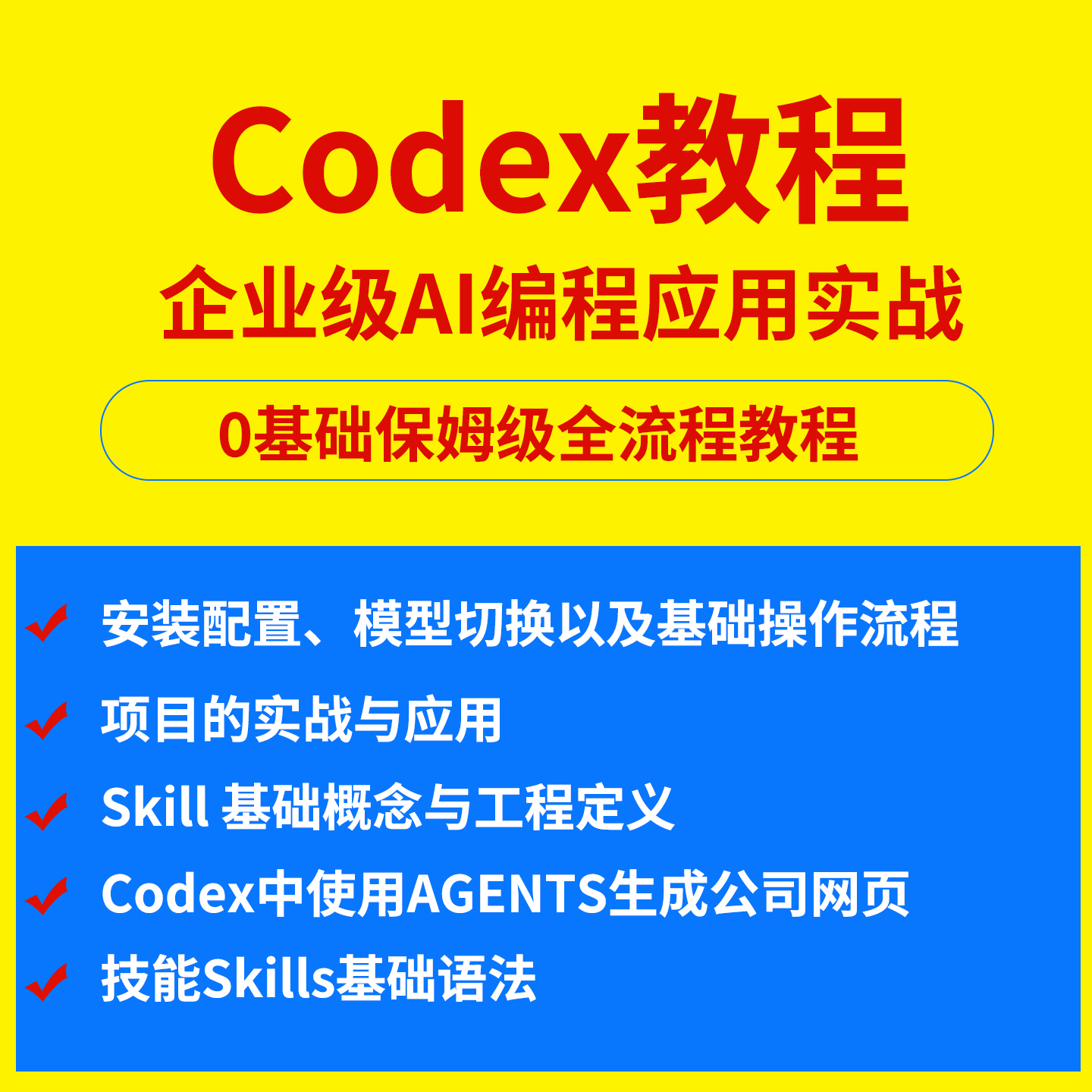Codex企业级AI编程应用实战教程从原理到落地流程Skills搭建使用-淘虚拟优选