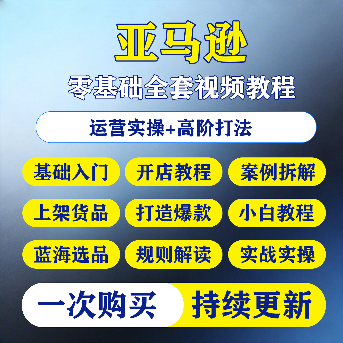 2026亚马逊Amazon注册开店运营跨境电商课程培训选品视频教程全套-淘虚拟优选
